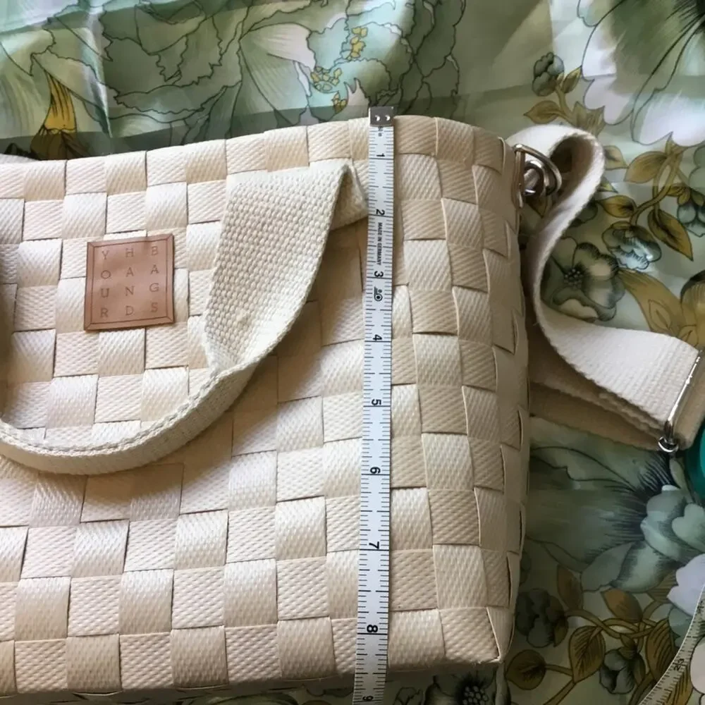 Beige Handwoven Crossbody Shoulder Bag - Picture 9 of 16